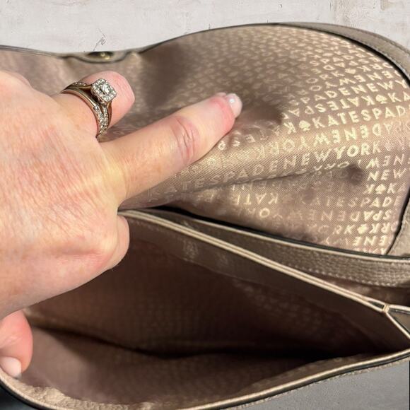 Kate Spade Oliver St Saddle Bag Black & Gray - Picture 8 of 8